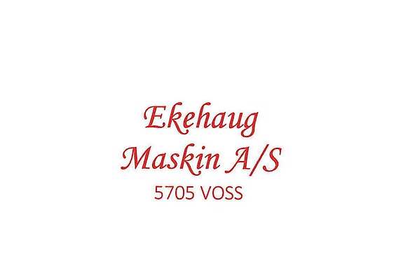EKEHAUG MASKIN AS logo