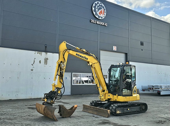 Komatsu PC58MR-5E0, 2020 mod, Rotortilt og 2 skuffer.