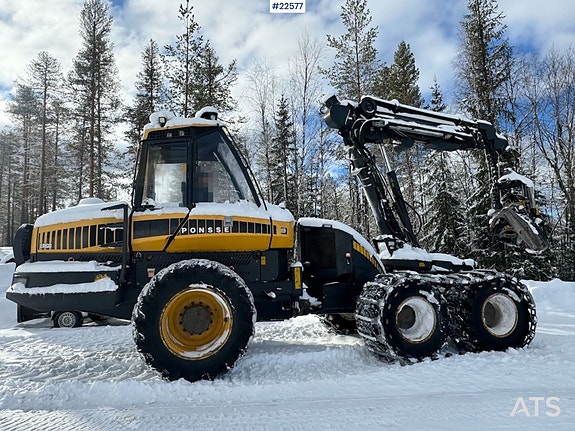 Ponsse  Ergo Hogstmaskin m/ H7 Aggregat og Ilsbo Krattknuser