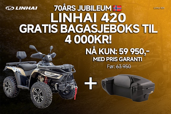 Linhai 420 Promax 4X4, T3B 60km/t, krok , winsj , alufelger