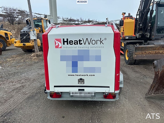 HeatWork HW 3600 m/ 10 matter, varmevifte, sirkulasjonspumpe og slangetrommel 4 of 5