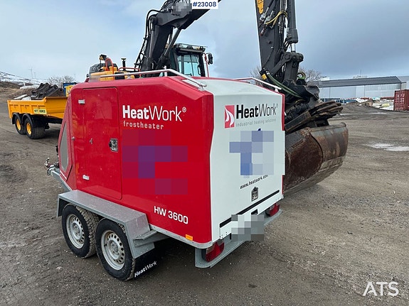 HeatWork HW 3600 m/ 10 matter, varmevifte, sirkulasjonspumpe og slangetrommel 3 of 5