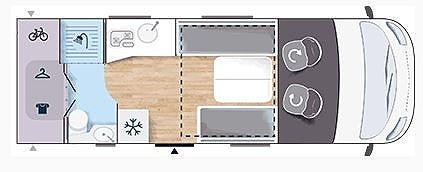 Challenger Sirius 2060 | Hydrauliske bein | Inverter | Solcellepanel |Lithium | Ledbar 24 of 25