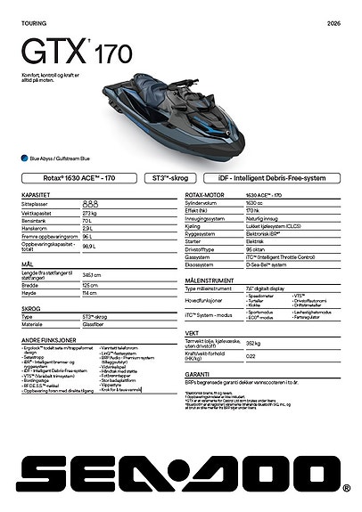 SEA-DOO GTX 170 IDF iBR 3 of 3
