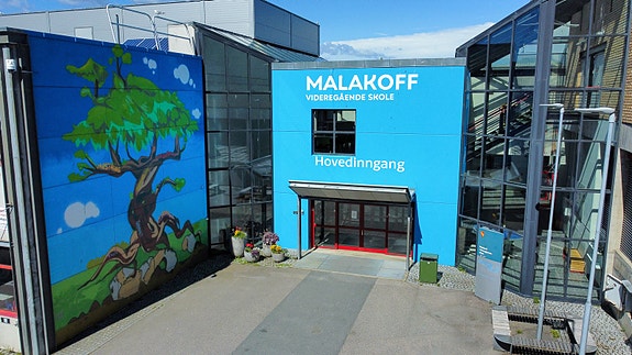 Østfold fylkeskommune, Malakoff videregående skole logo