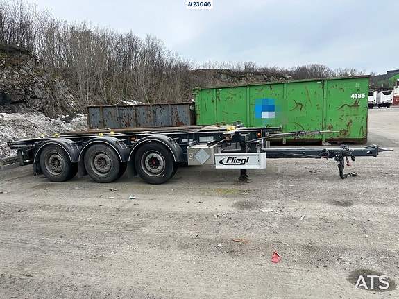 Fliegl 3 akslet container kjerre 2 of 5