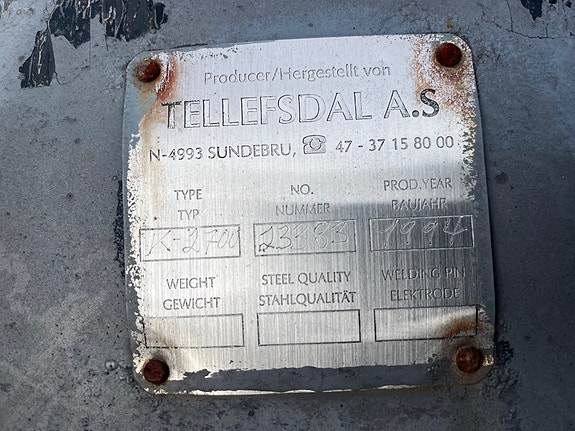 Andre Tellefsdal K-2700 brøyte skjær. 3 of 3