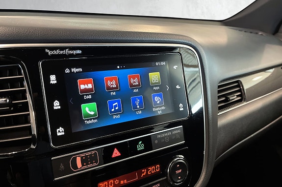 Hovedskjerm med Apple carplay/Android Auto etc.