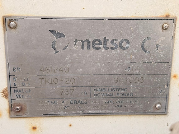 Metso Matelomme TK10 - 20 6 of 6