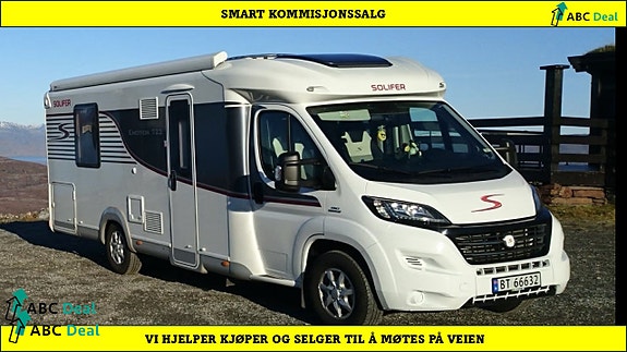 Solifer Emotion T 722 | GARANTI | Queenbed | Gulvvarme | TV | S.stativ | Kjøkkenvifte | Sep.dusj |Kj.skap m/kjøleskuff |