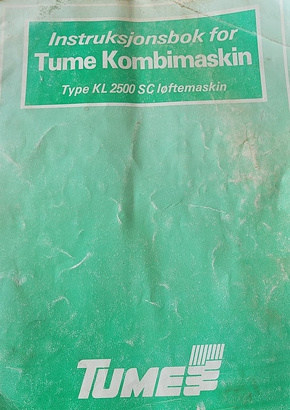 Tume Kl -2500 - Kombimaskin 8 of 8