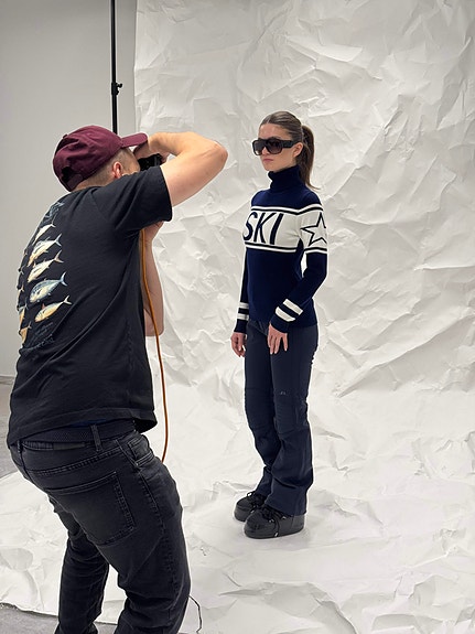 Fra shoot med SKI Sweater
