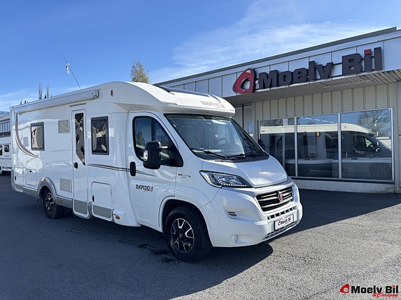 Rapido S6 665 F-SCANDINAVIAN EXCLUSIVE-MARKISE-SYKKELSTATIV-ALDE-FORMSYDDE GULVTEPPER-LITHIUM-AUTOMAT-ENKLE SENGER-NYSERVET++