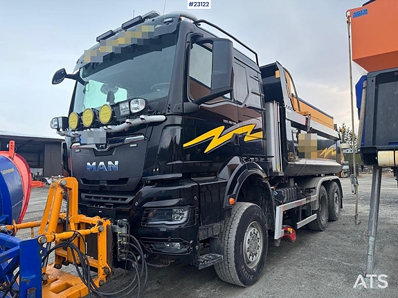 MAN TGS 28.510 6x4 Brøyterigget Tippbil – Underliggende skjær