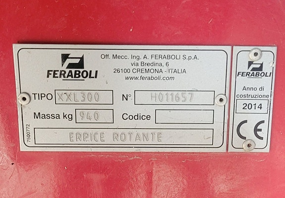 Feraboli XXL300 2014, kr 64 000,-