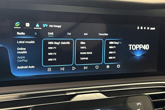 Her ser du en beskrivelse av Radio kanaler