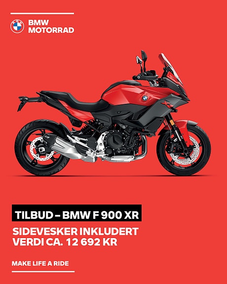 BMW F 900 XR - få med sidevesker
