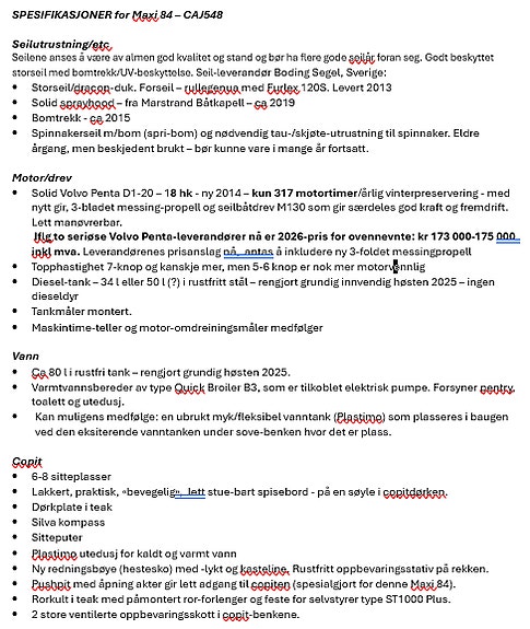 "Gullperle" av en velholdt Maxi 84 med "ny" motor -seildrev og 3-bladet propell 11 of 13