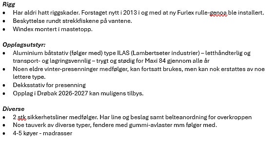 "Gullperle" av en velholdt Maxi 84 med "ny" motor -seildrev og 3-bladet propell 12 of 13