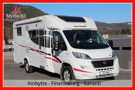 Sunlight T66 2 Enkle senger - Stort lasterom - 12Mnd Garanti