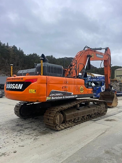 Doosan DX380-5 GPS, sentralsmøring, to-kam plater 3 of 22