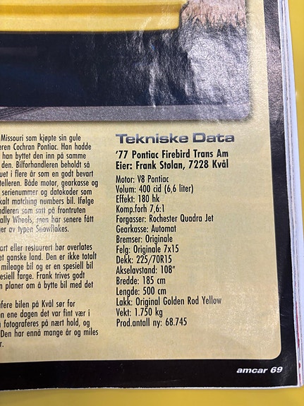 Pontiac Trans Am 29 of 30