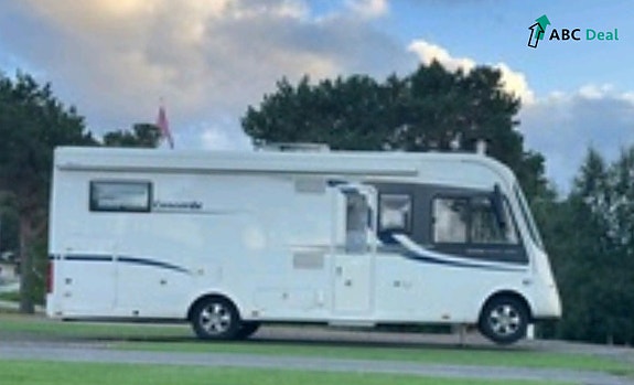 Concorde CREDO I 781 L | Hyd.st.ben | 3.0 177HK | Goldsch.fj.ing | Alde | Solc+Lith+2kW Inv | Enk.senger+Senkes.| Stekovn | TV | Fortelt | S.stativ | Utv.dusj+gass | V.hjul | 4 of 5