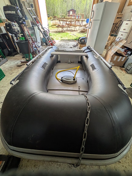 West System 290 gummibåt med 3.5 HK Evinrude 4 of 5