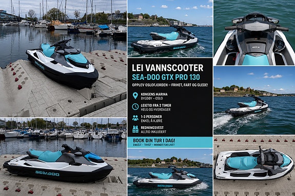 Leie vannscooter – SeaDoo GTX PRO 130 (2026) | Oslo / Kongens Marina 3 of 5
