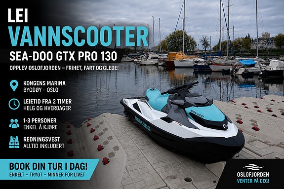 Leie vannscooter – SeaDoo GTX PRO 130 (2026) | Oslo / Kongens Marina 2 of 5
