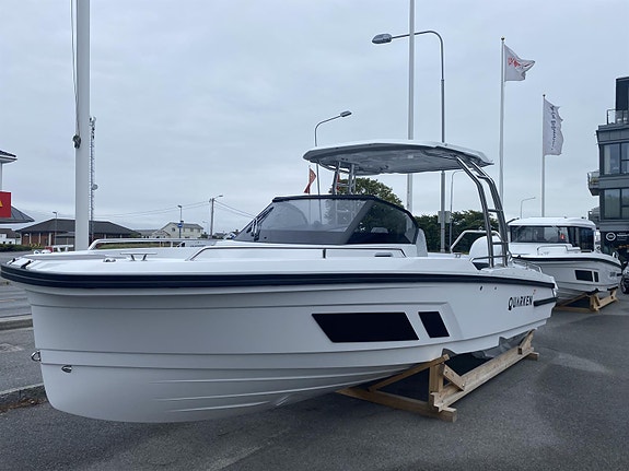 KUPP. QUARKEN 27 T-Top M/300 Hk Yamaha, Hvit. El Styring ,FULLSPEKKET med Utsty