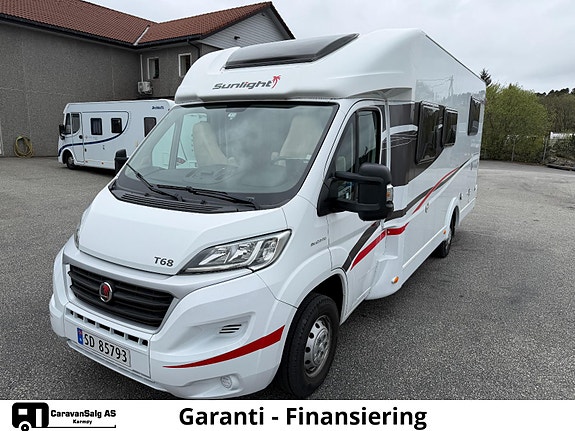 Sunlight T 68 en eier, enkle senger, lav km stand