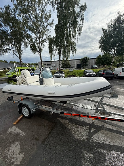 BRIG F450L/Evinrude 50hk/Respo Henger! 2 of 5
