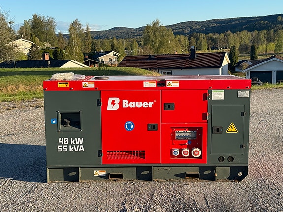 NY STAMFORD NØDSTRØMSAGGREGAT DIESEL BAUER GFS-40 ATS 50 KVA