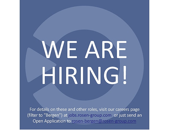 Visit our careers page (filter to Norway -Bergen) at https://www.rosen-group.com/en/careers/find-a-job or send in your application via https://jobs.rosen-group.com/register/4244. You may also send in an Open Application to rosen-bergen@rosen-group.com.