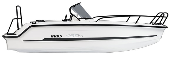 Ryds 490VI Sport S-line 2025 – NY båt med garanti + Yamaha 50 hk (hvit) 2 of 5