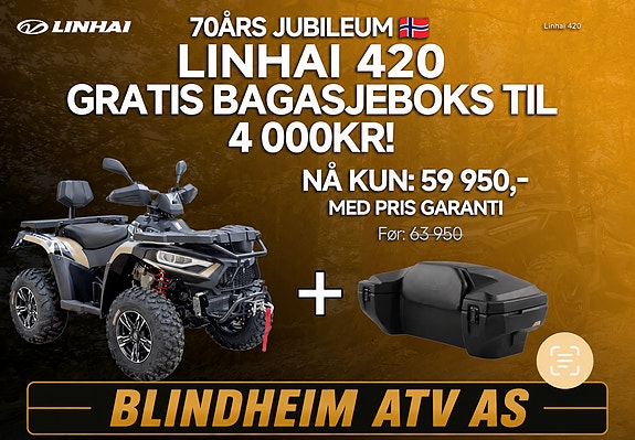 Linhai 420 promax med boks kampanje
