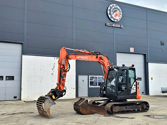 Hitachi ZX85US-5A, 2014 mod, 8775 timer, Rototilt, 2 Skuffer.