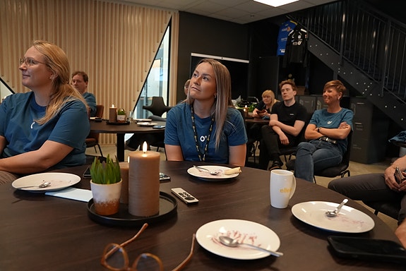 Vi har høy trivsel på jobb med sosiale aktiviteter som blant annet dart, hyggelige lunsjer, sommerfest og firmatur annethvert år