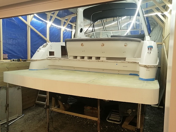 NY LAVERE  PRIS!!!  2 stk mercruiser 4.2 diesel MS230 med drev, transom++ 28 of 30