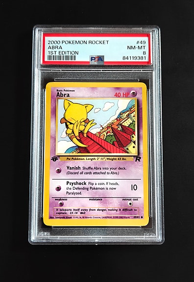 first edition abra pokemon card Abra 43/102 Edition 1 Set de Base Gradé CGS 9 – PokeStation