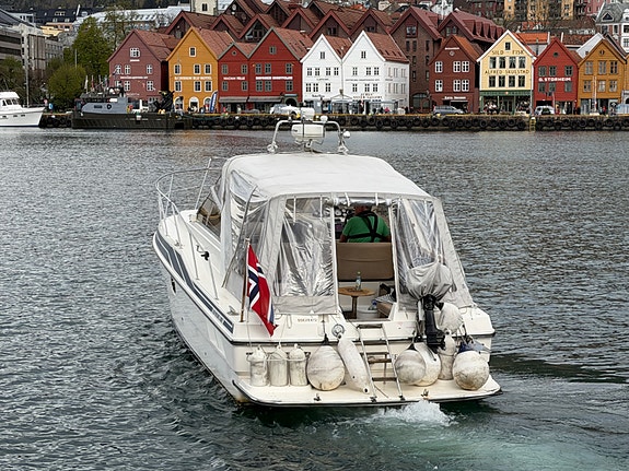 Fairline Targa 33 2 x Volvo Penta D4 225 fra 2017 - 165 gangtimer. Baugtrøster 3 of 5