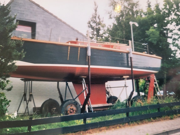 Klassisk seilbåt 1953; eikeskrog,teak/oregon pine interiør, bronse 3 of 5