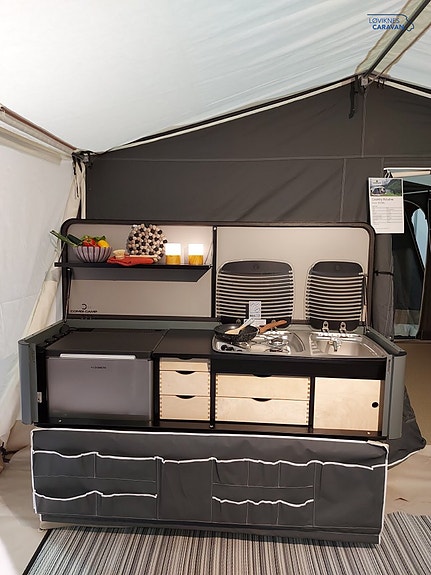Combi-Camp Country Xclusive GREY Edition Twin Bed iQ stoff 21 of 23