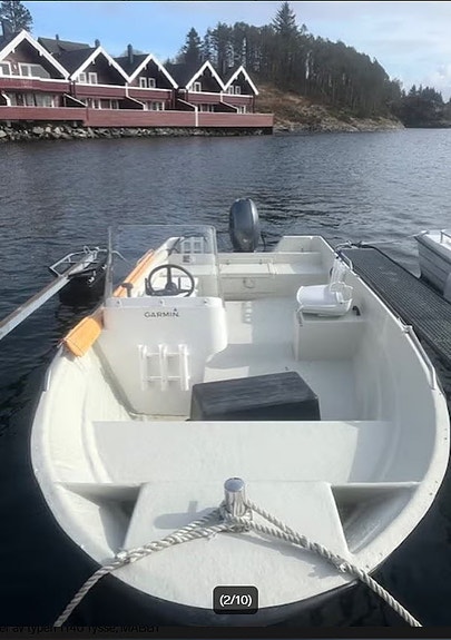 Øien 530F med Yamaha 50 hk + Garmin Echomap stabil fiskebåt til leie på Askøy 3 of 3