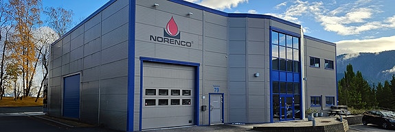 Hovedkontor, lager og laboratorium i Solbergelva