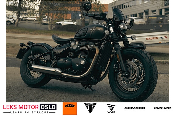 Triumph Bonneville Bobber 1200 – Meget pen | FOX demper | Motone | Skinnveske