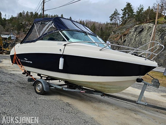 2012 Oceanmaster 570 med 140HK Suzuki Four, kun 210 timer kjørt, Tilhenger med t