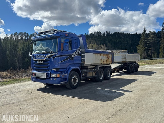 Scania R-serie R580 6x4 + CMT Tippsemi – Komplett brøyterigget vogntog (581 hk)