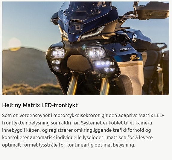Yamaha Tracer 9 GT+ Y-AMT. Nyhet for 2025 med Matrix led lys +++ 30 of 30